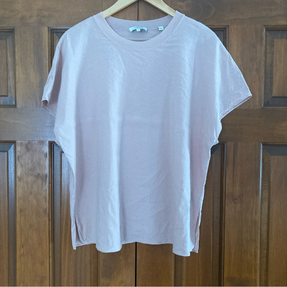 Vince Pale Pink Short Sleeve Boxy Tee